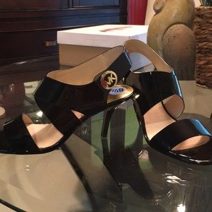 Michael Kors patent leather heels sandals